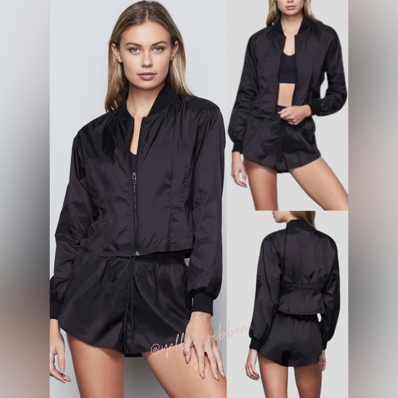 Good American Jackets & Blazers - 🆕 Good American Black Sheer Pleat Jacket